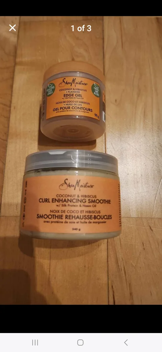 Shea Moisture Coconut & Hibiscus Curl Enhance Smoothie, Edge Gel thumbnail