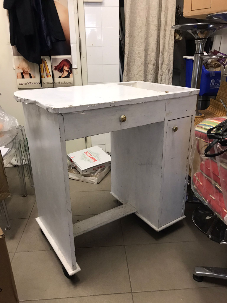 White Manicure Table