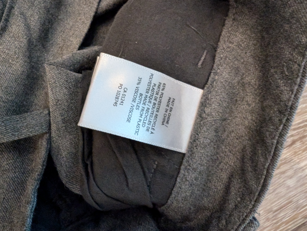 Twik Par Simons Grey Wide Leg Pants - Size M - photo 5