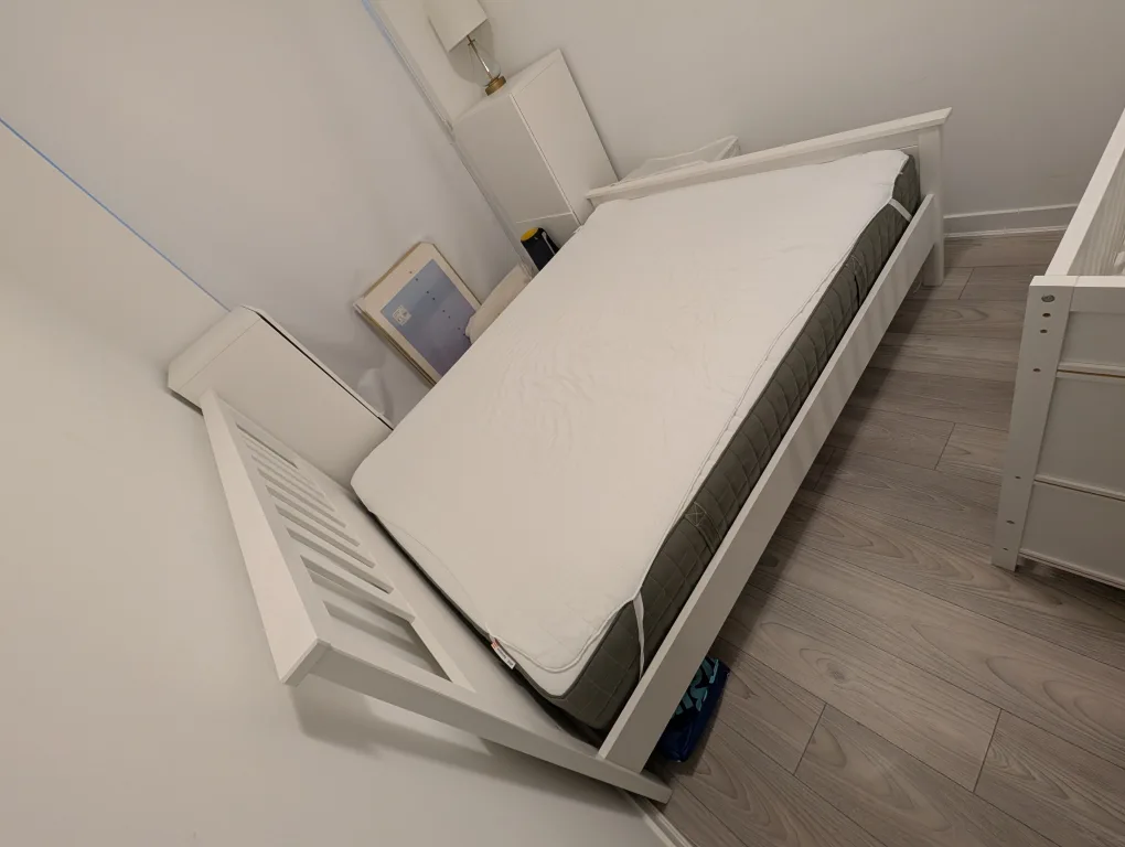 Ikea Hemnes Bed Frame and Mattress image indicator(4)