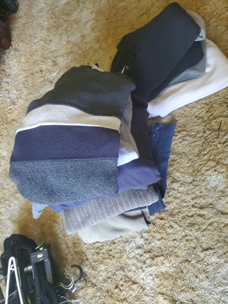 Bag of assorted clothing