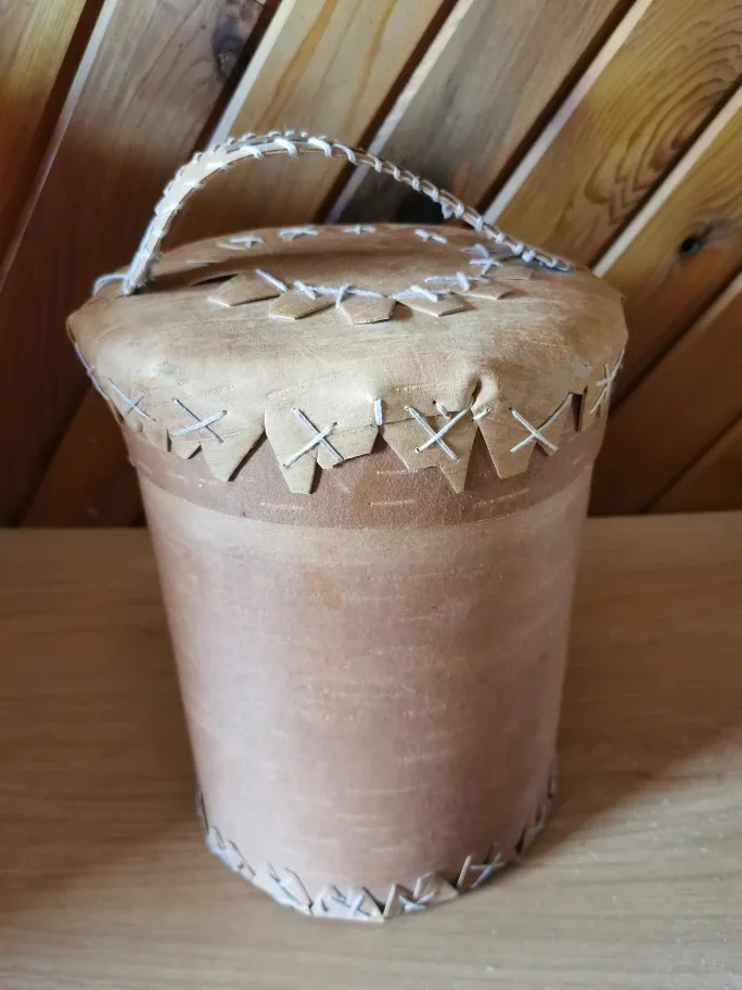 Birch Bark Container Basket thumbnail