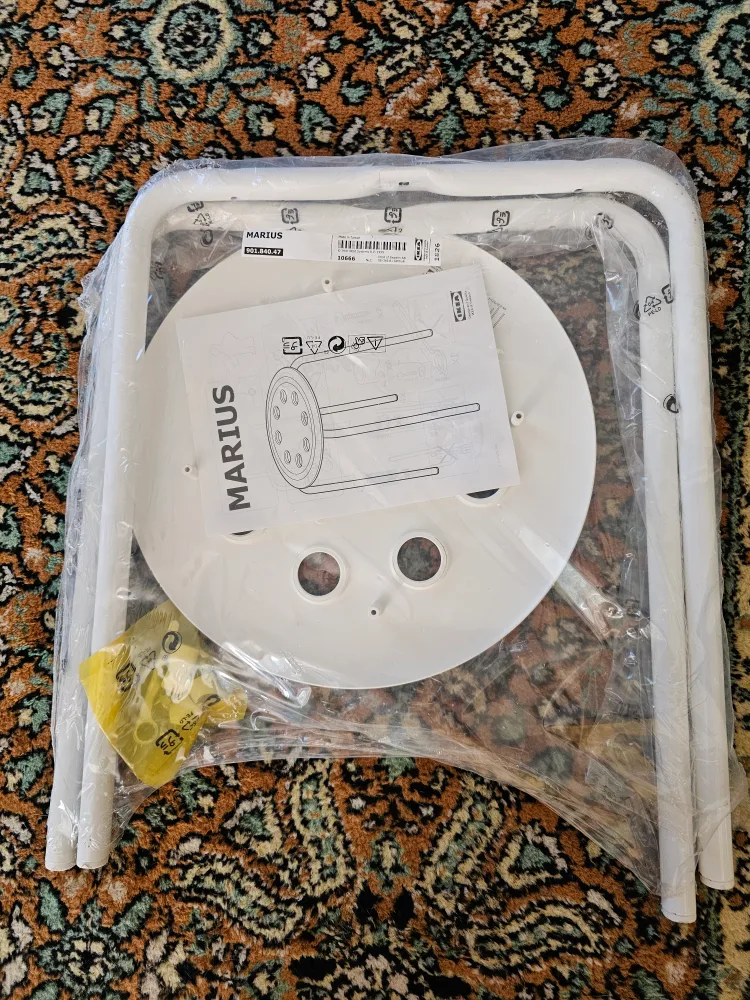 New IKEA Marius Stool - White thumbnail