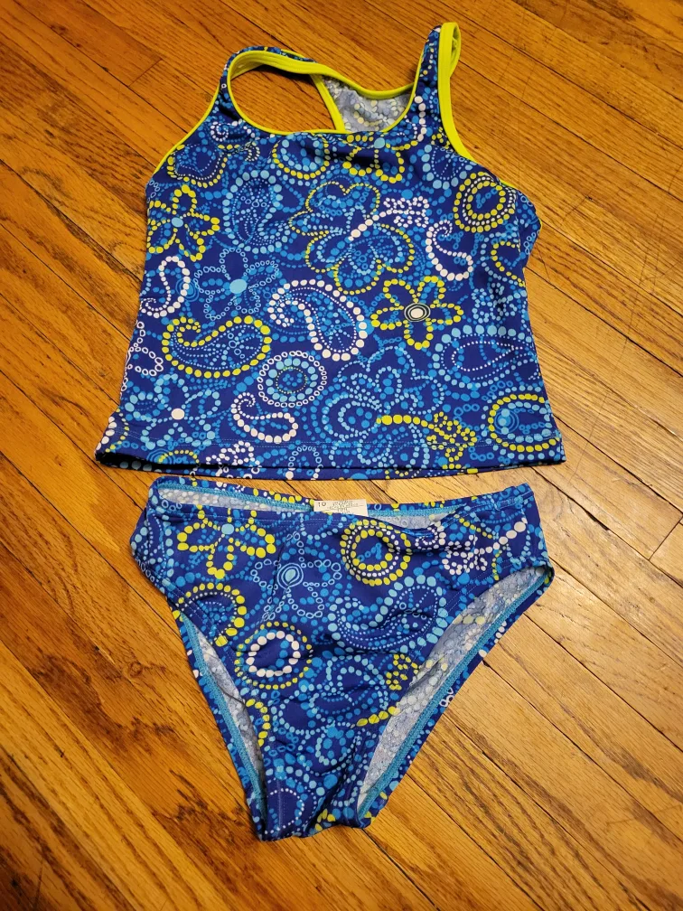 sz 10 girls Speedo Tankini Swimsuit thumbnail