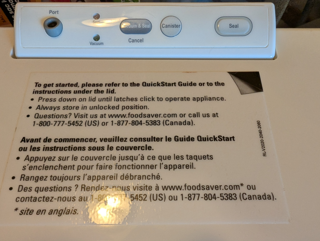 FoodSaver GameSaver SportPlus Vacuum Sealer - photo 3