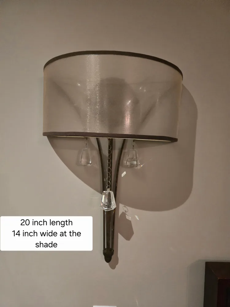 Set of  2 Wall Sconce with Shade thumbnail