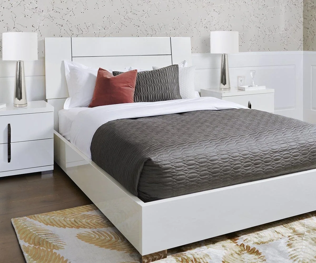 Modern King Size Bedroom Set from Italy + Beautyrest Mattress thumbnail
