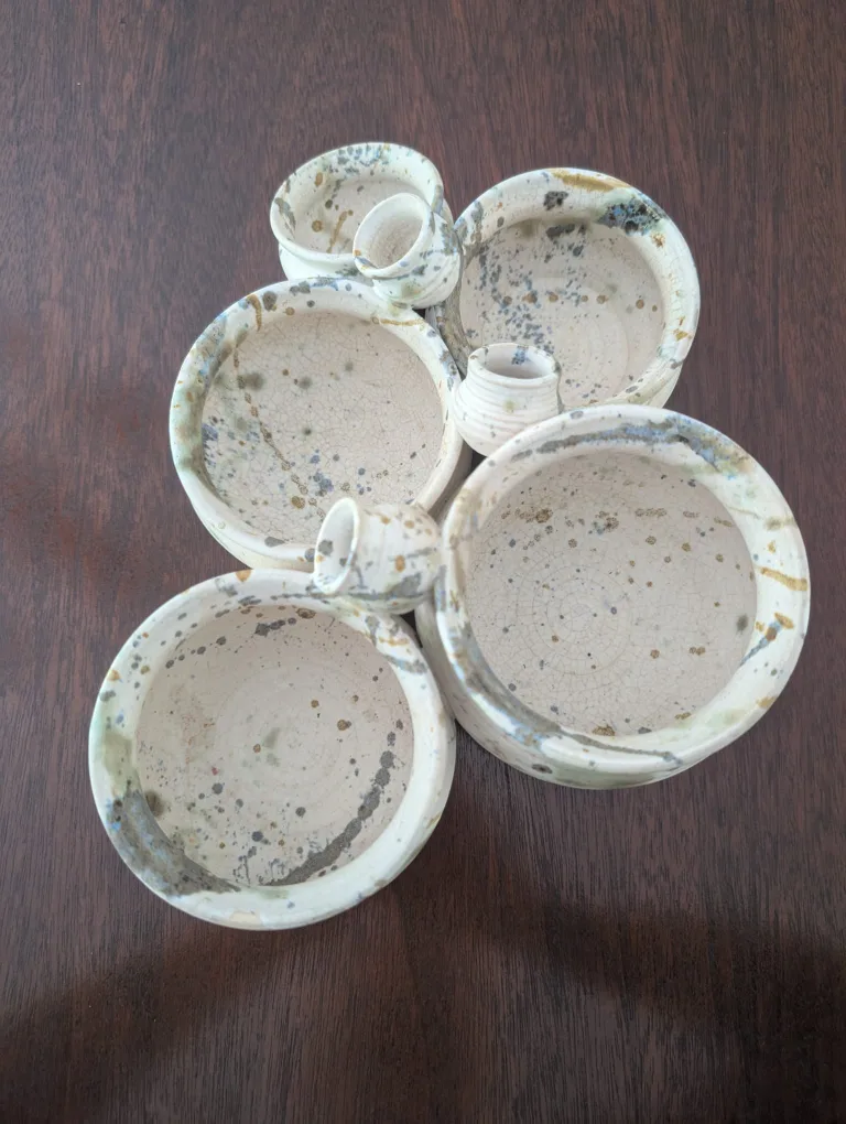 Unique Pottery Bowls Handmade Set image indicator(4)