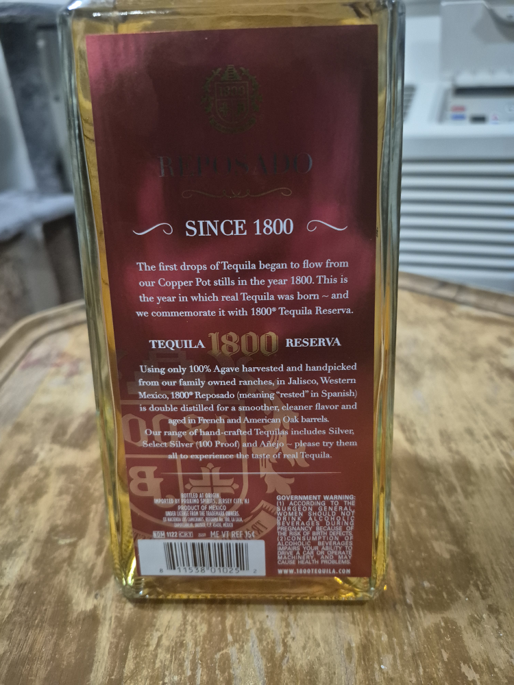 1800 Tequila Reserva Reposado - photo 3