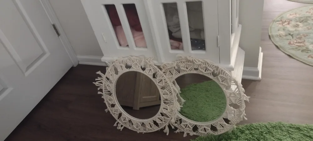 Macrame Wall Mirror Set image indicator(3)