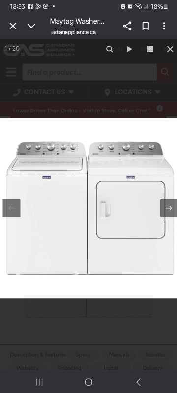 washer and dryer