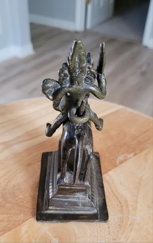 Vintage Small Bronze Statue 5" image indicator(10)