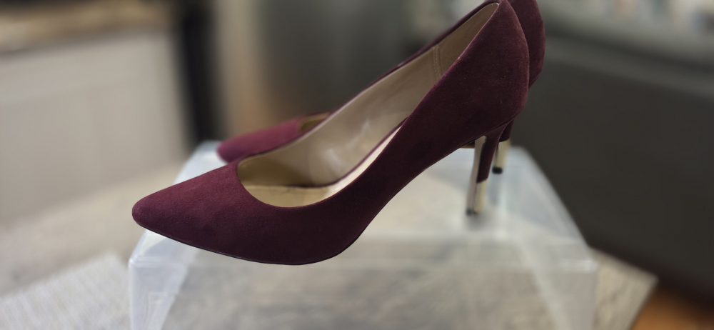 ALDO Burgundy Heels, Size 7.5