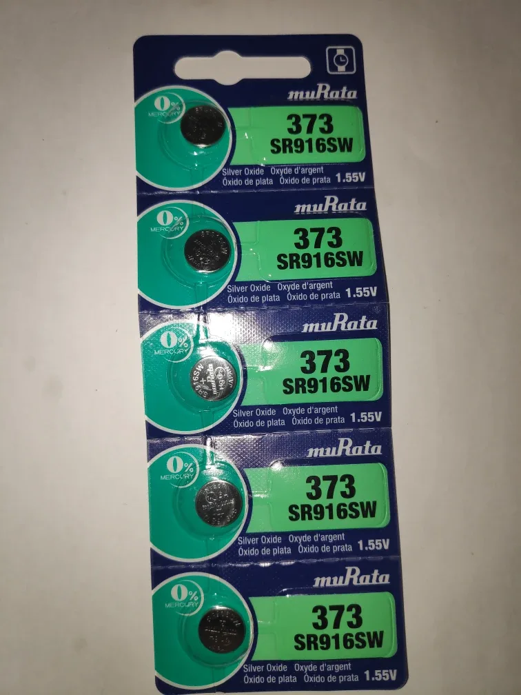 Murata 373 SR916SW Silver Oxide 1.55V Batteries thumbnail