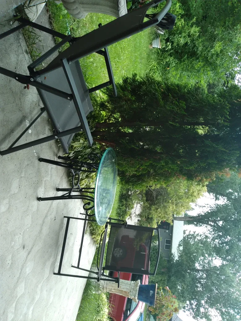 Patio Set - Table and Two Folding Chairs thumbnail