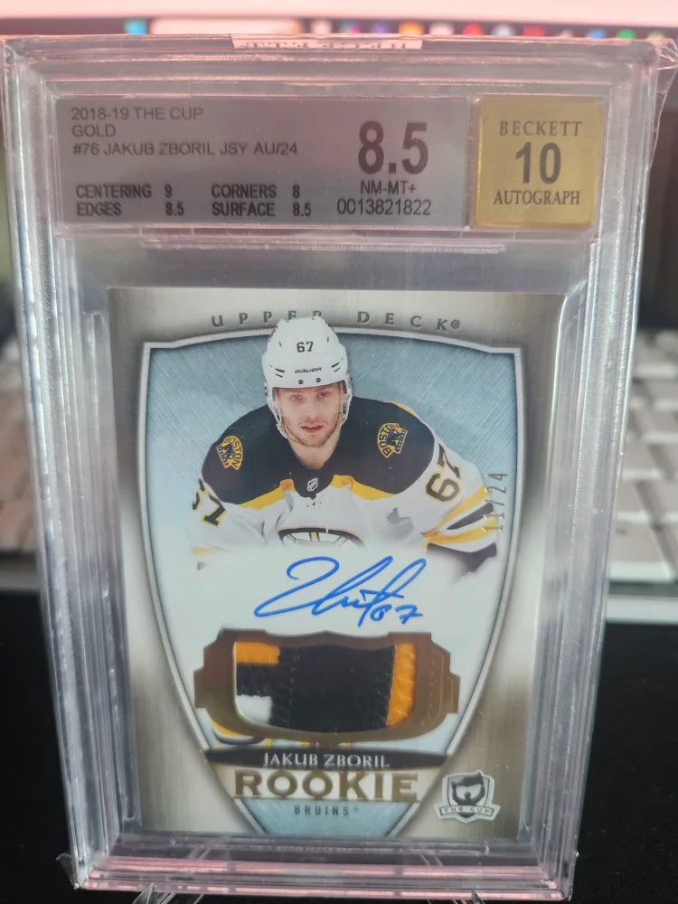 Jakub Zboril Rookie Card - Upper Deck 2018-19 The Cup Gold thumbnail
