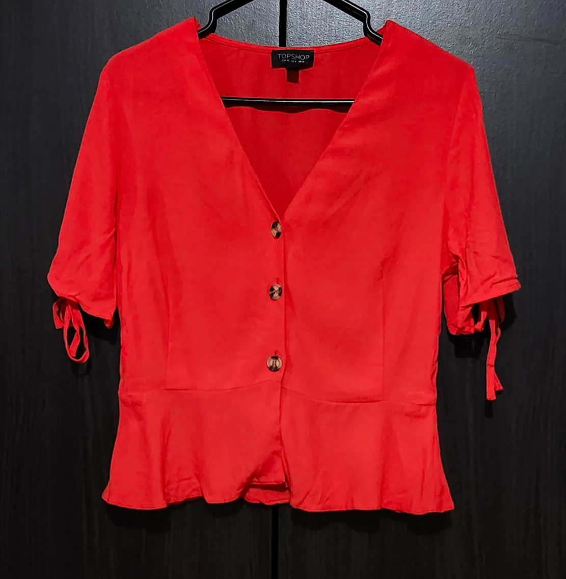 TOPSHOP Red Blouse thumbnail