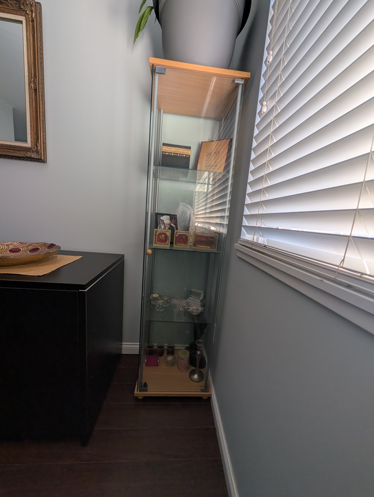 Tall Glass Display Cabinet
