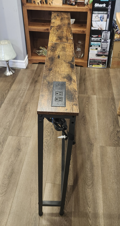 Narrow Console Table with Power Outlets - photo 4