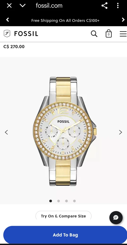 Fossil Women's Watch - Silver & Gold image indicator(2)