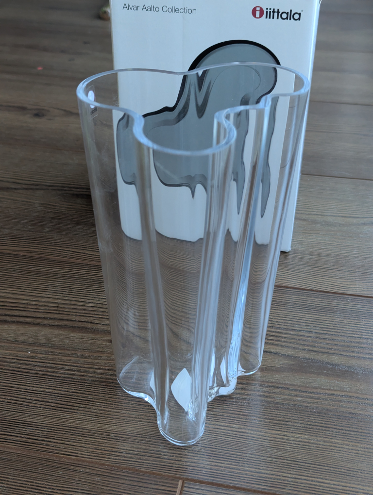 Iittala Alvar Aalto Vase 201 mm, Clear