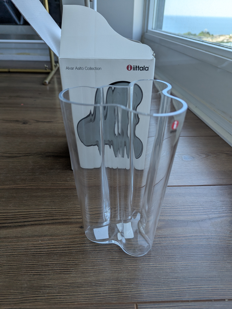 Iittala Alvar Aalto Vase 201 mm, Clear - photo 2