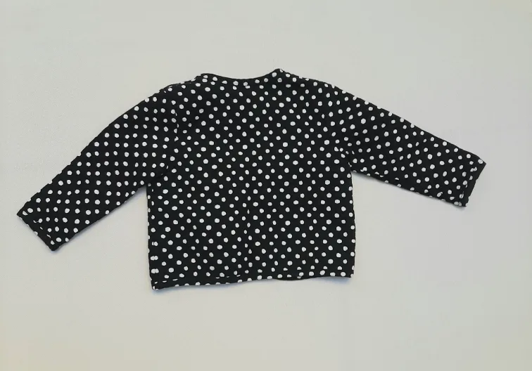 Thank You Black & White Polka Dot Cardigan - Size S image indicator(2)