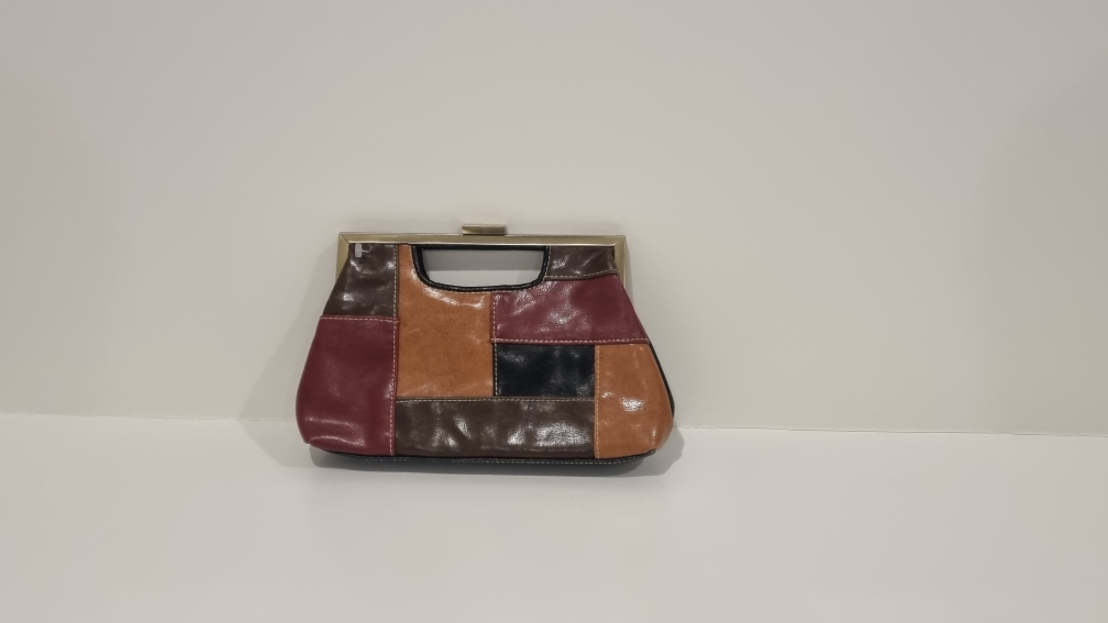 Kisslock Handbag, Patchwork