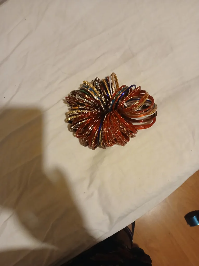 Bangles - Red, Gold, Blue thumbnail