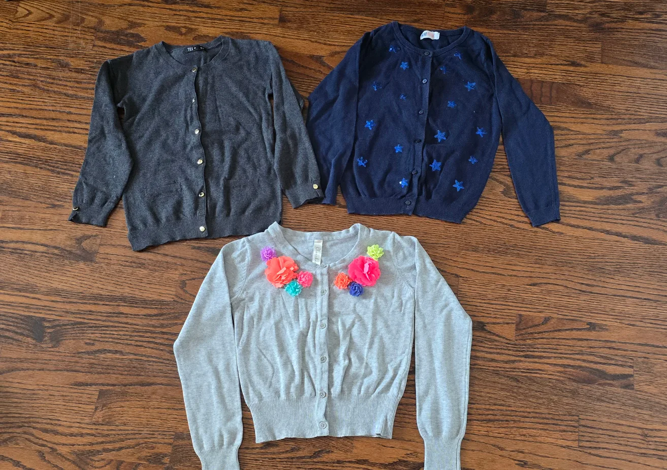 3 beautiful Cardigan Bundle - Size 7/8 thumbnail