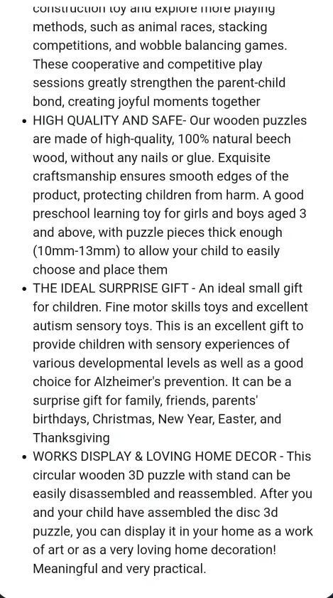 Edyfico Critter Puzzle - Wooden 3D Puzzle (36+ Months) image indicator(10)