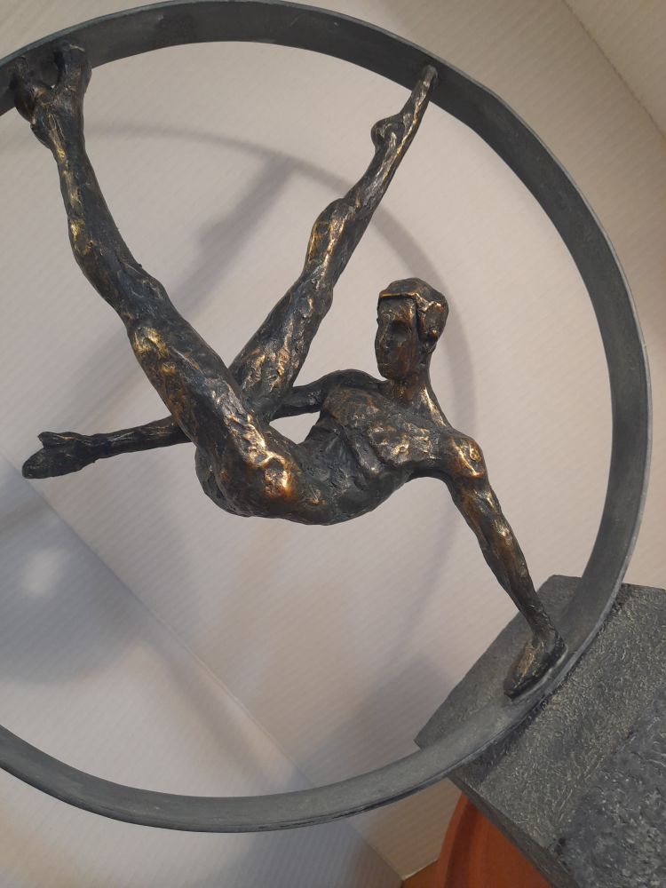 Gymnast Sculpture - Bronze Finish