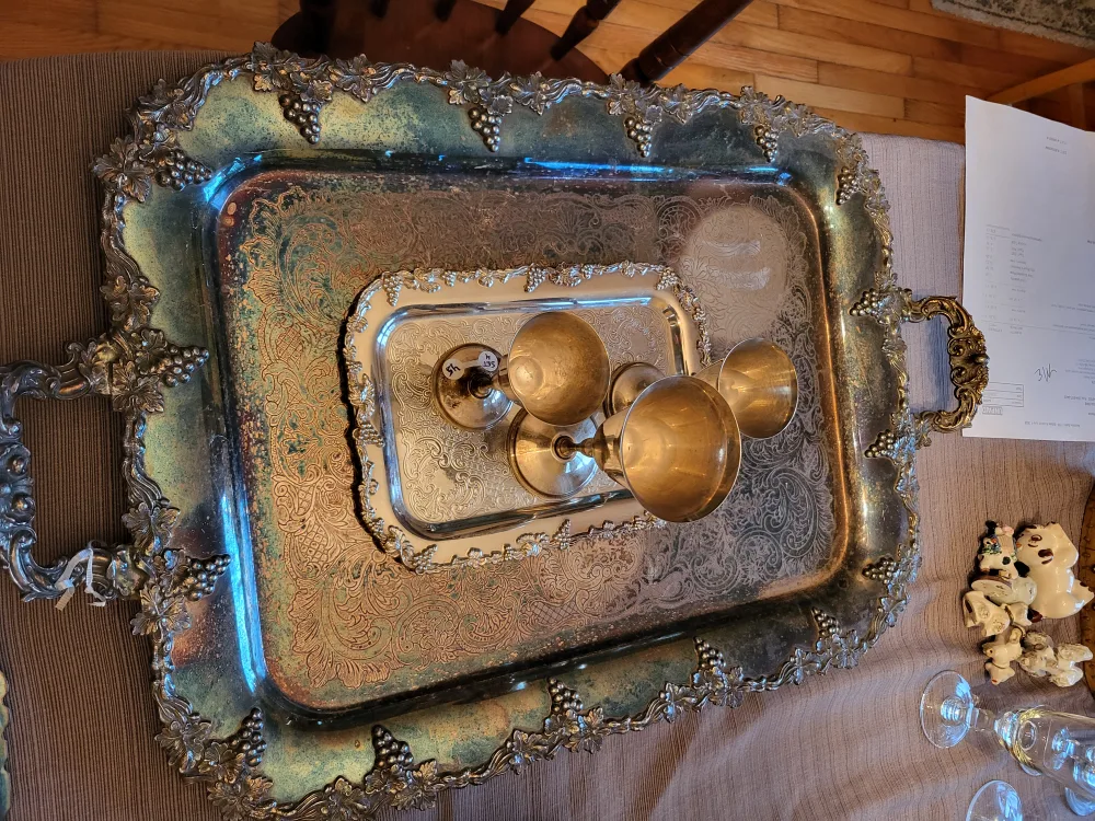 Old English Reproduction Tray, Mini SP Tray & Glasses thumbnail
