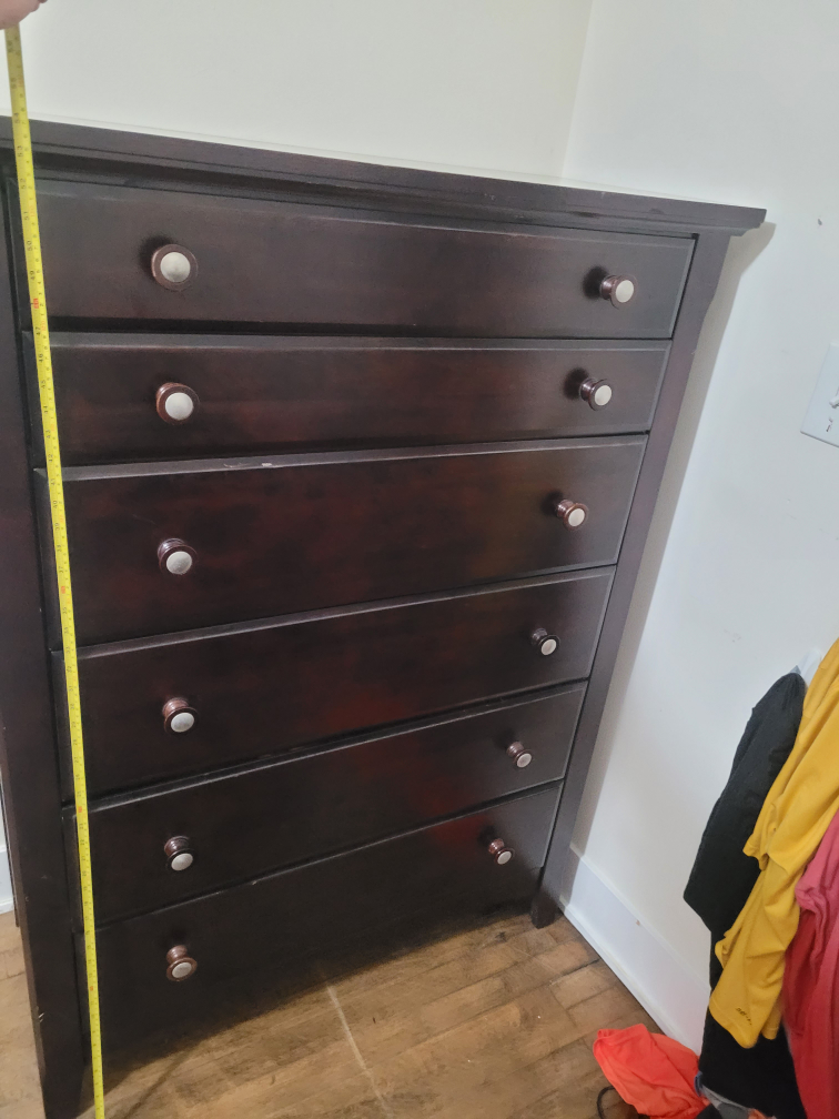Dark Brown 6-Drawer Dresser - photo 4