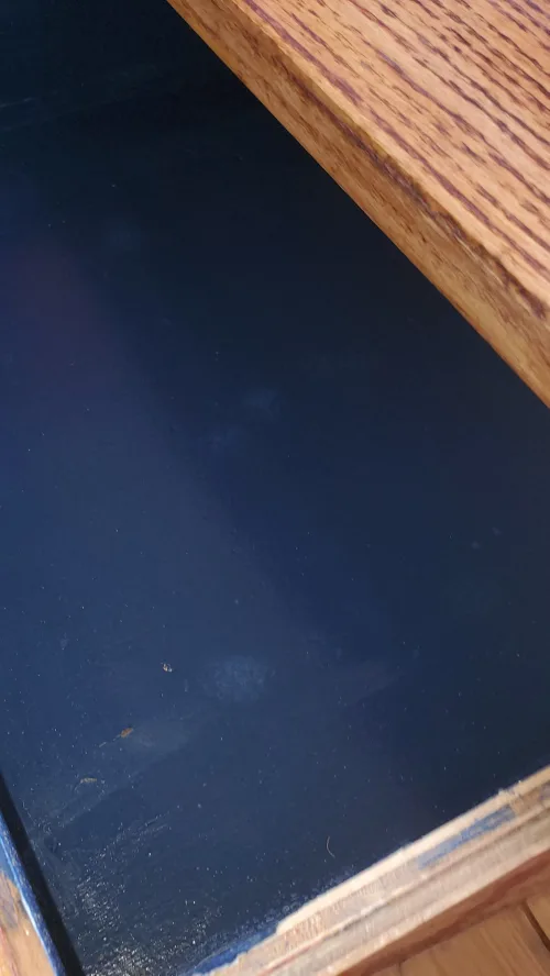 Wooden Desk with Drawers & Bookshelf MCM image indicator(4)