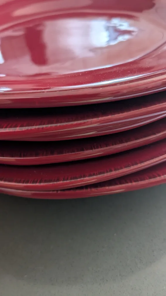 Red Dinner Plates (6 pieces) "🧡" thumbnail