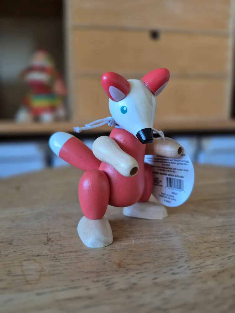 Fox Toy: Baby Ganz Collection Wooden Bendy Buddies: BNWT image indicator(4)
