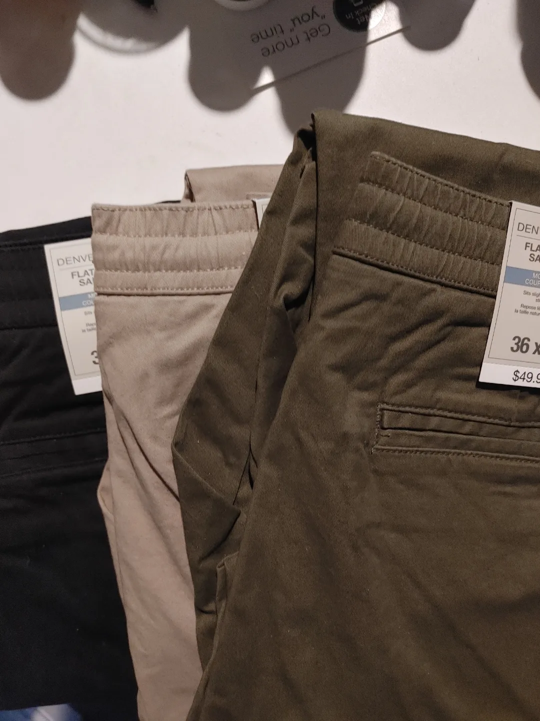 💚THREE PAIRS OF BRAND NEW MARKS DENVER HAYES PANTS MENS  36x30 thumbnail