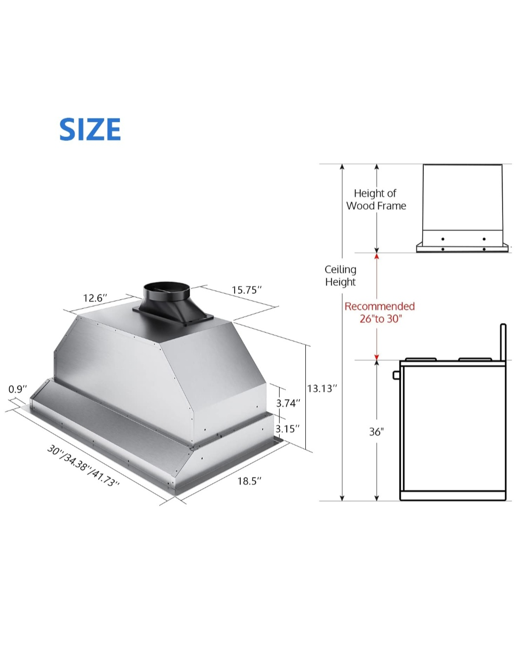 IKTCH 30" Range Hood - Brand New in Box! - photo 5