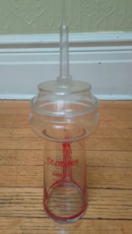 Vintage CN Tower glass image indicator(2)