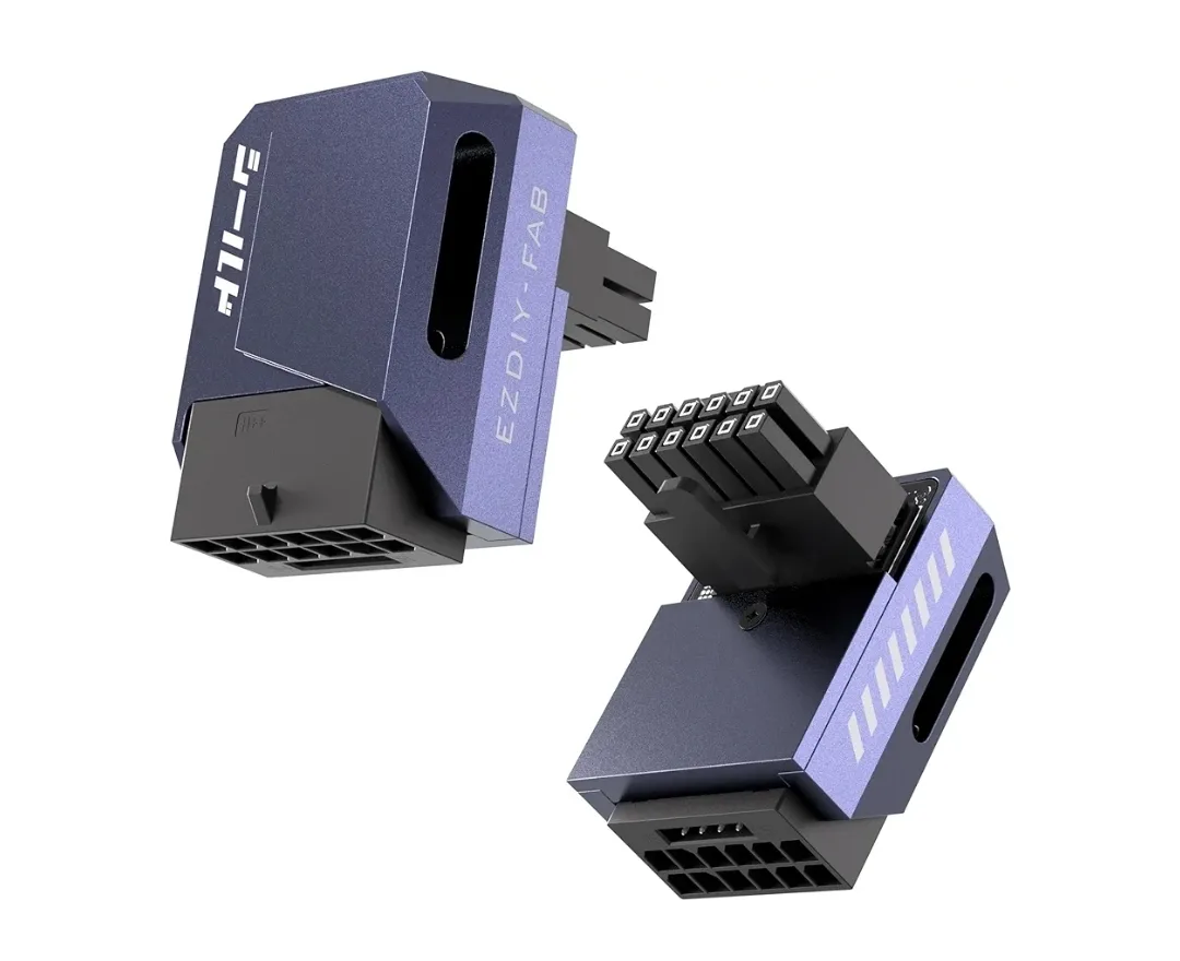 EZDIY-FAB 12VHPWR GPU 90° Adapter – 600W PCIe 5.1 16-Pin 12V-2x6 thumbnail