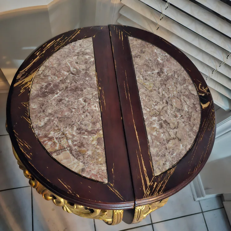 Vintage Marble Top Plant Stands image indicator(2)