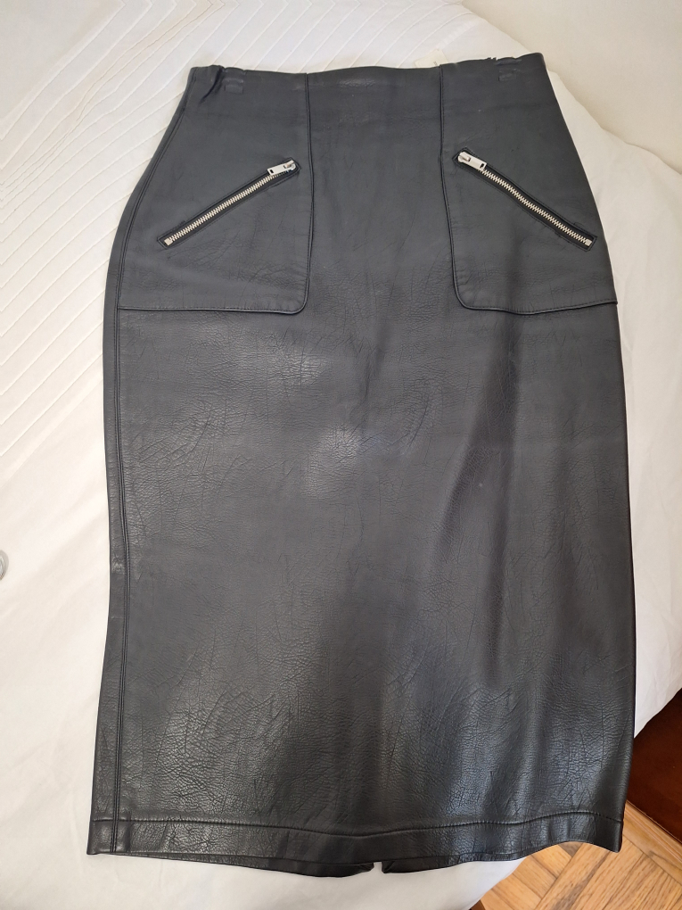 Zara Faux Leather Skirt, Size S - photo 3