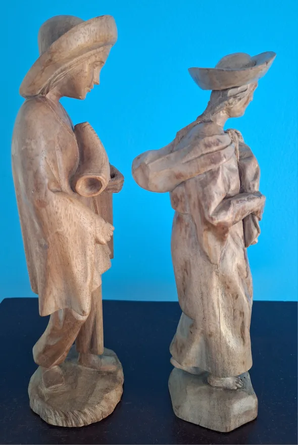 Vintage Hand Carved Wood Figurines image indicator(4)