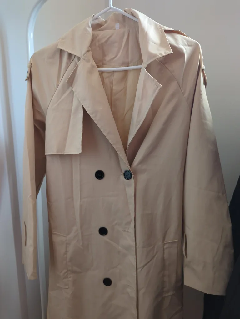 Brand new Beige Trench Coat - Size S thumbnail