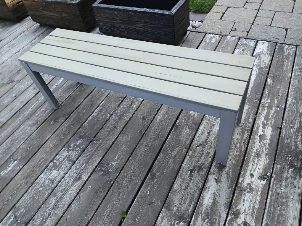 Outdoor Bench - Grey thumbnail