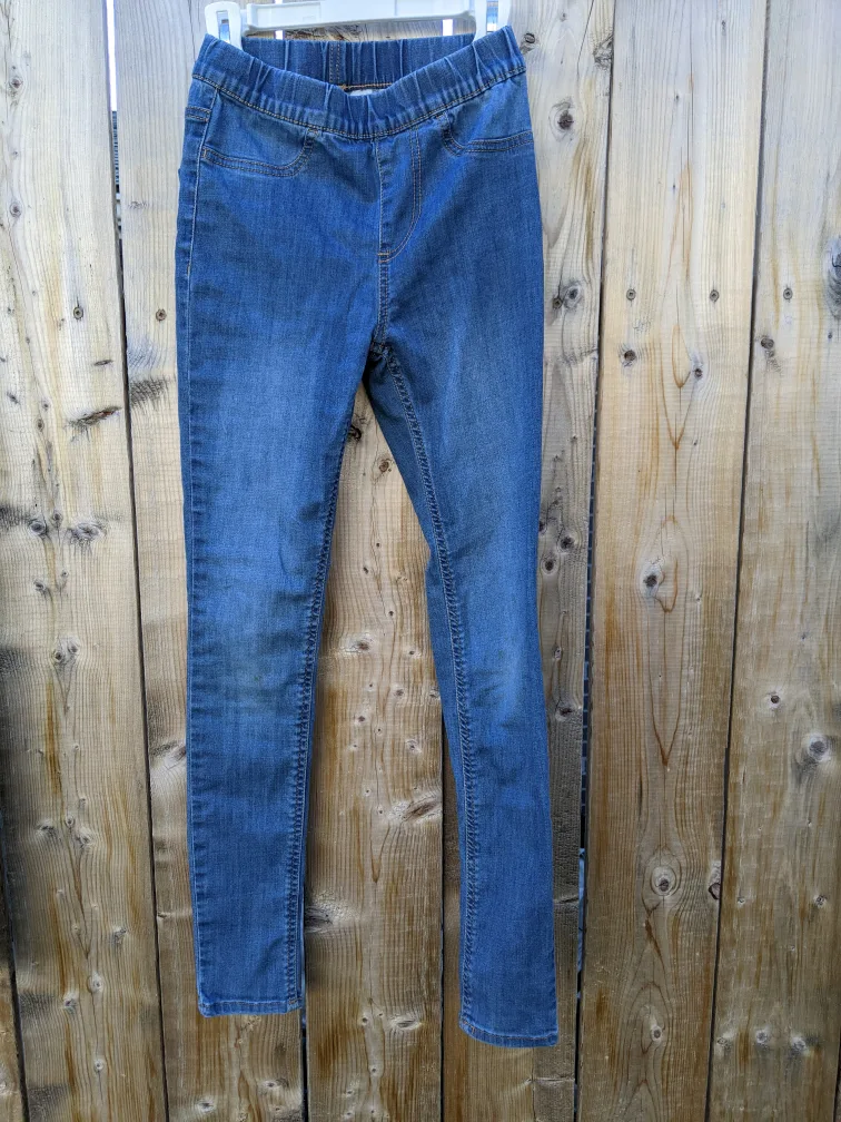 kids Blue Denim Jeggings thumbnail