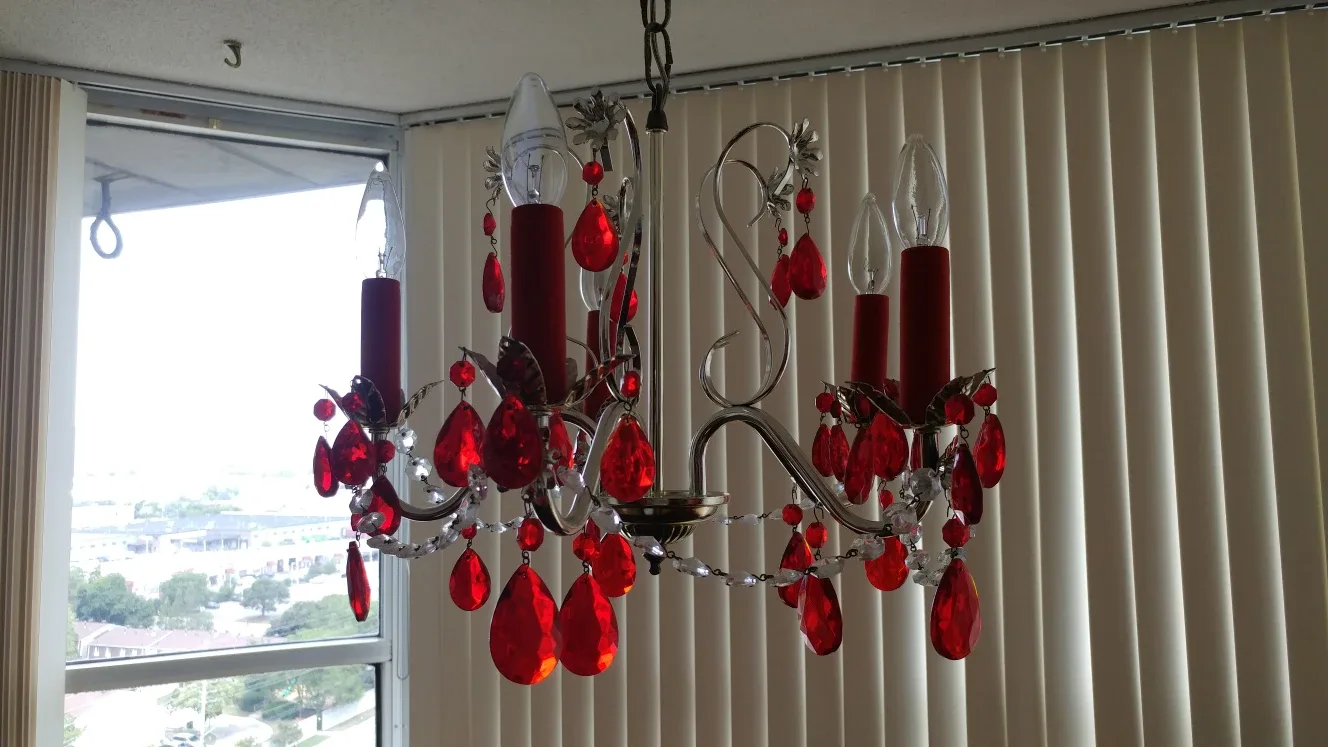 Red Crystal Chandelier image indicator(2)