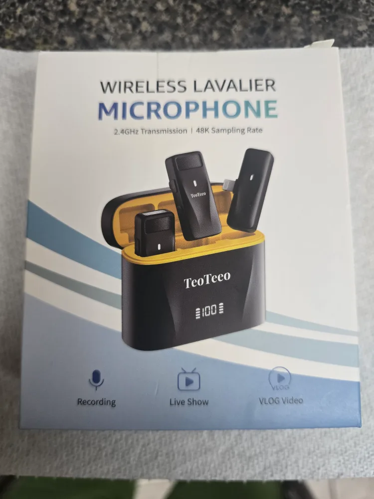 TeoTeco Wireless Lavalier Microphone - New! thumbnail
