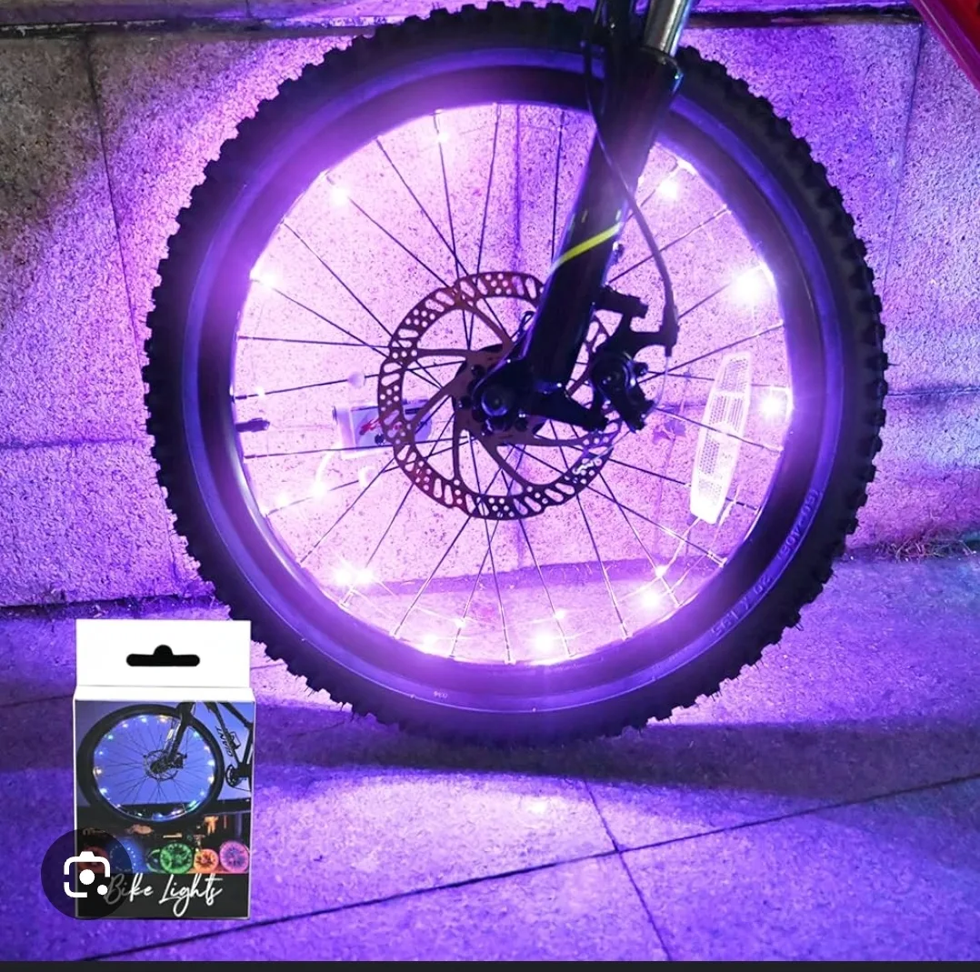 Bike Wheel Lights - LED Bicycle Spoke Lights image indicator(2)